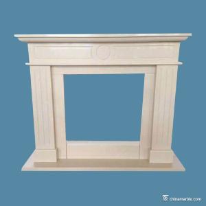Quality Marble Fireplace Surround White Marble Fireplace Surround 54”X45”X10” wholesale