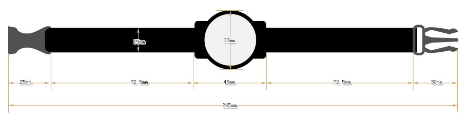 Adjustable Smart Bracelet 125Khz Passive RFID Wristband EM4305 with Nylon Belt