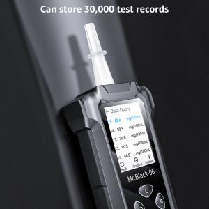 Quality Compact Police Alcohol Breathalyzer Analyzer With Data Storage Mr Black6 wholesale