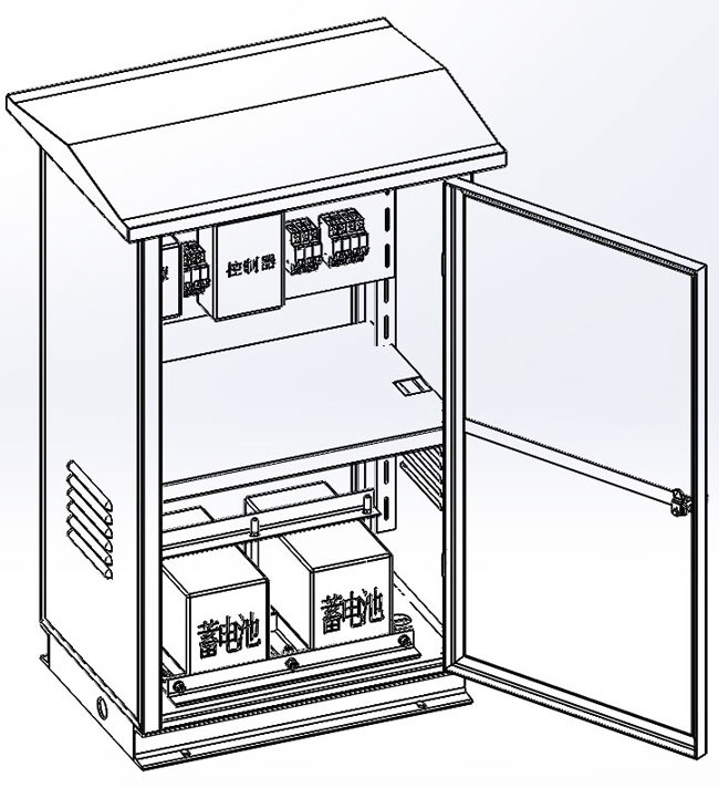 Powder Coating Off Grid Power Distribution Cabinet Stainless Steel Outdoor