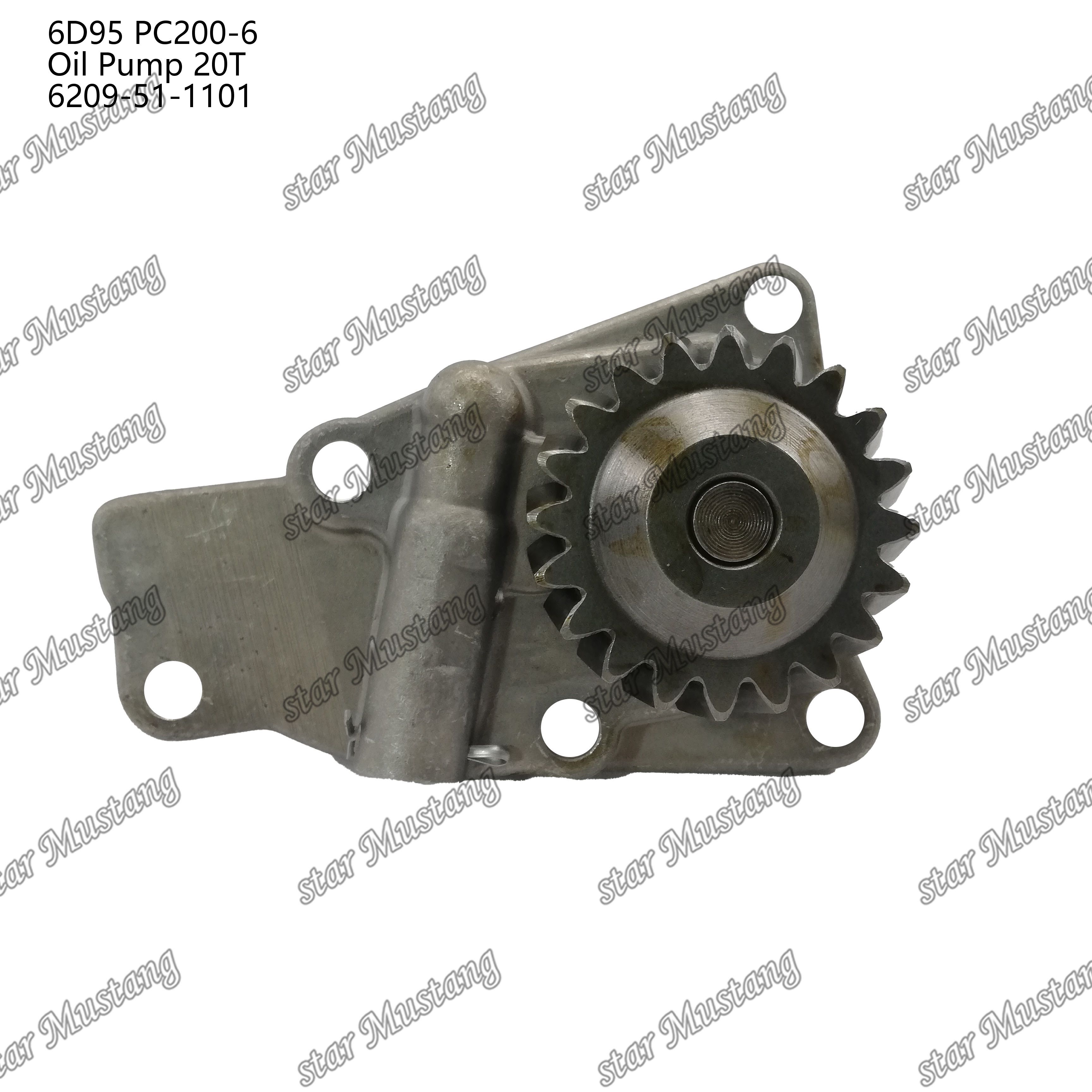 Oil Pump 6D95 PC200-6 20T 6209-51-1101