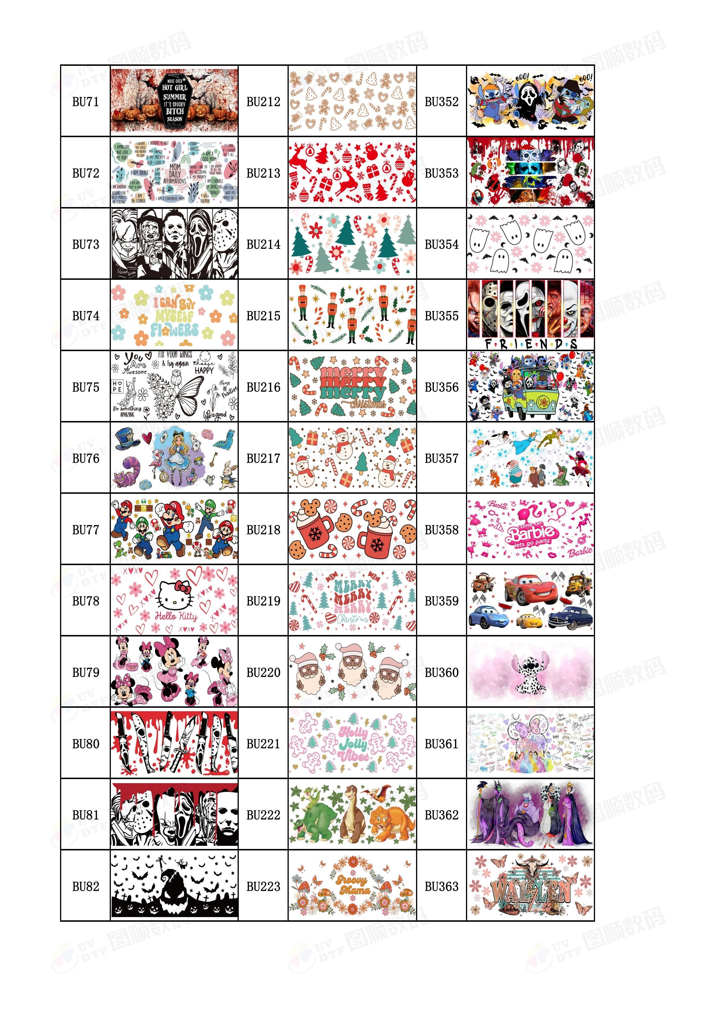Stretchable UV DTF Cup Wrap Transfers Label Waterproof 16oz 24oz 20oz 40oz