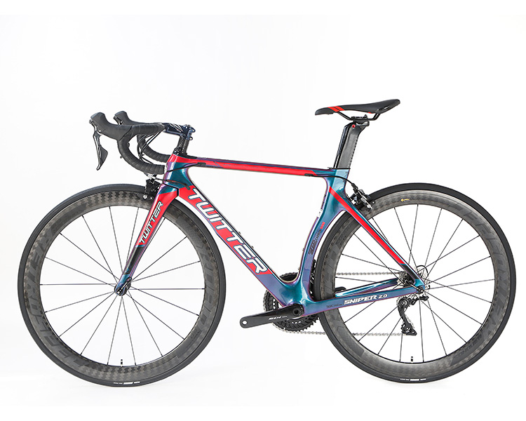 Shimano Groupset Disc Carbon Road Bike , 22 Speed Carbon Bike Alu Alloy CNC