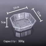 Food Grade PET 15*16*5cm 500g Disposable Fruit Tray