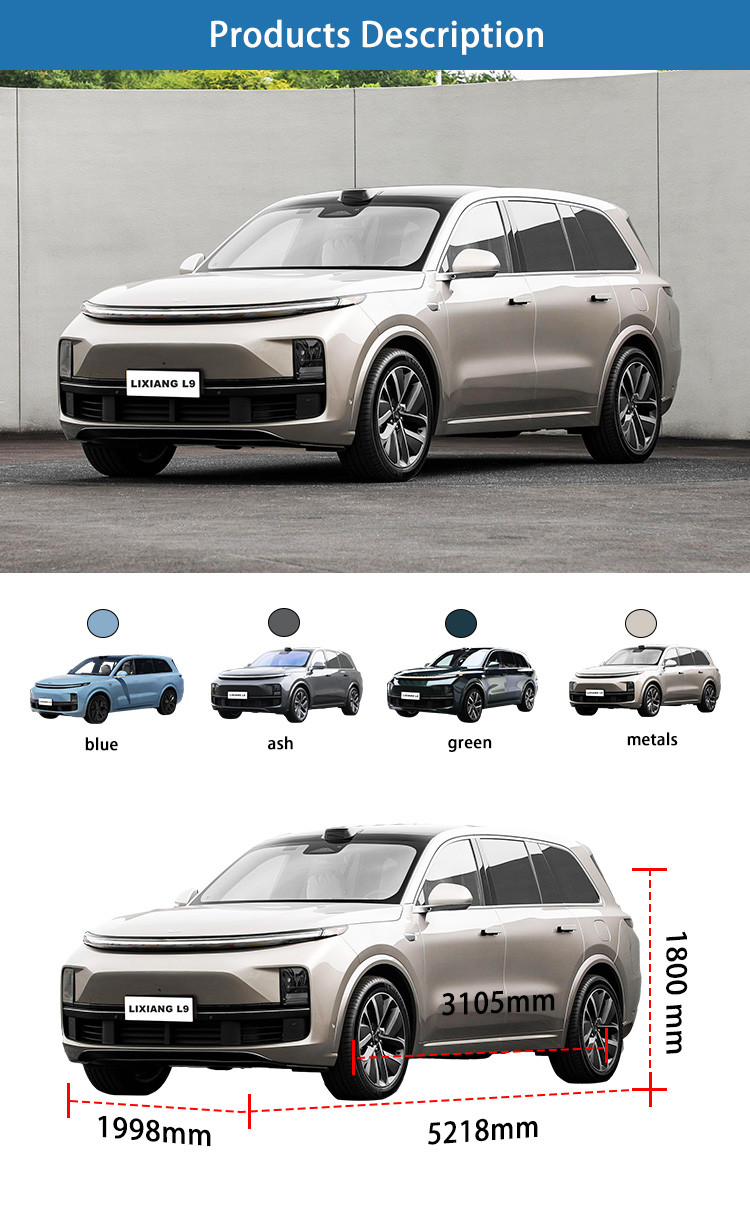 New Energy Vehicles L9 Pro Max Electric Car Auto Hybrid Lixiang SUV