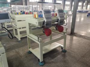 Quality Double Heads Flat Embroidery Machine For Clothing High Precision In Driving wholesale