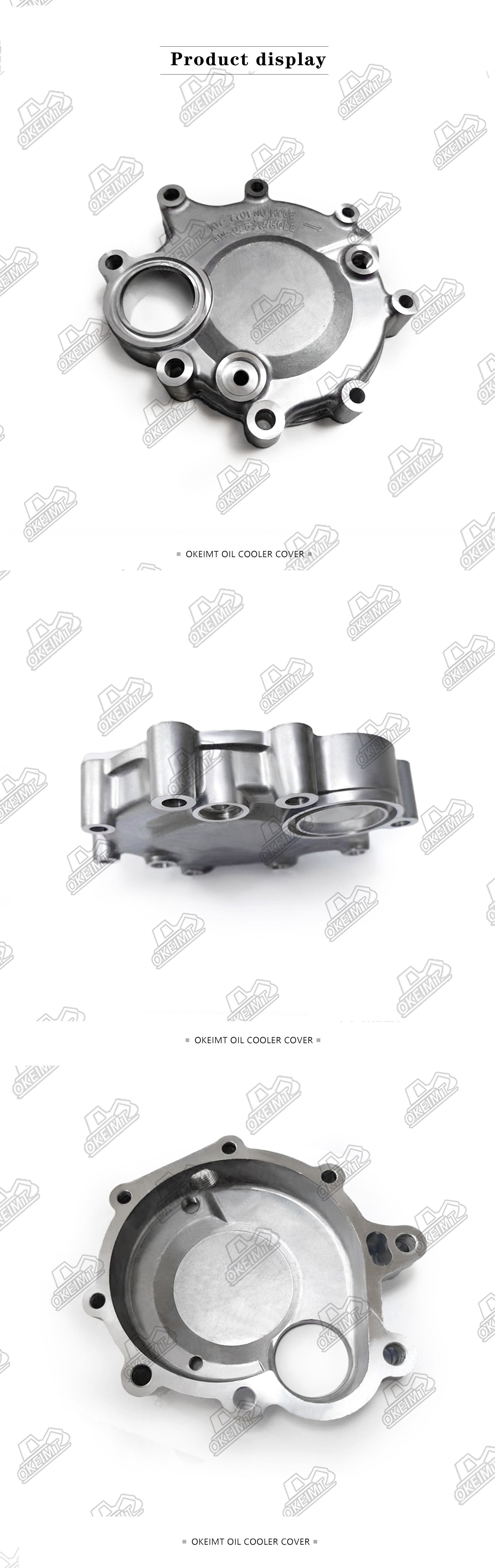 GENUINE OEM Caterpillar CAT Water Pump Cover 107-7701 NO HOLE 4W-0253 W/HOLE