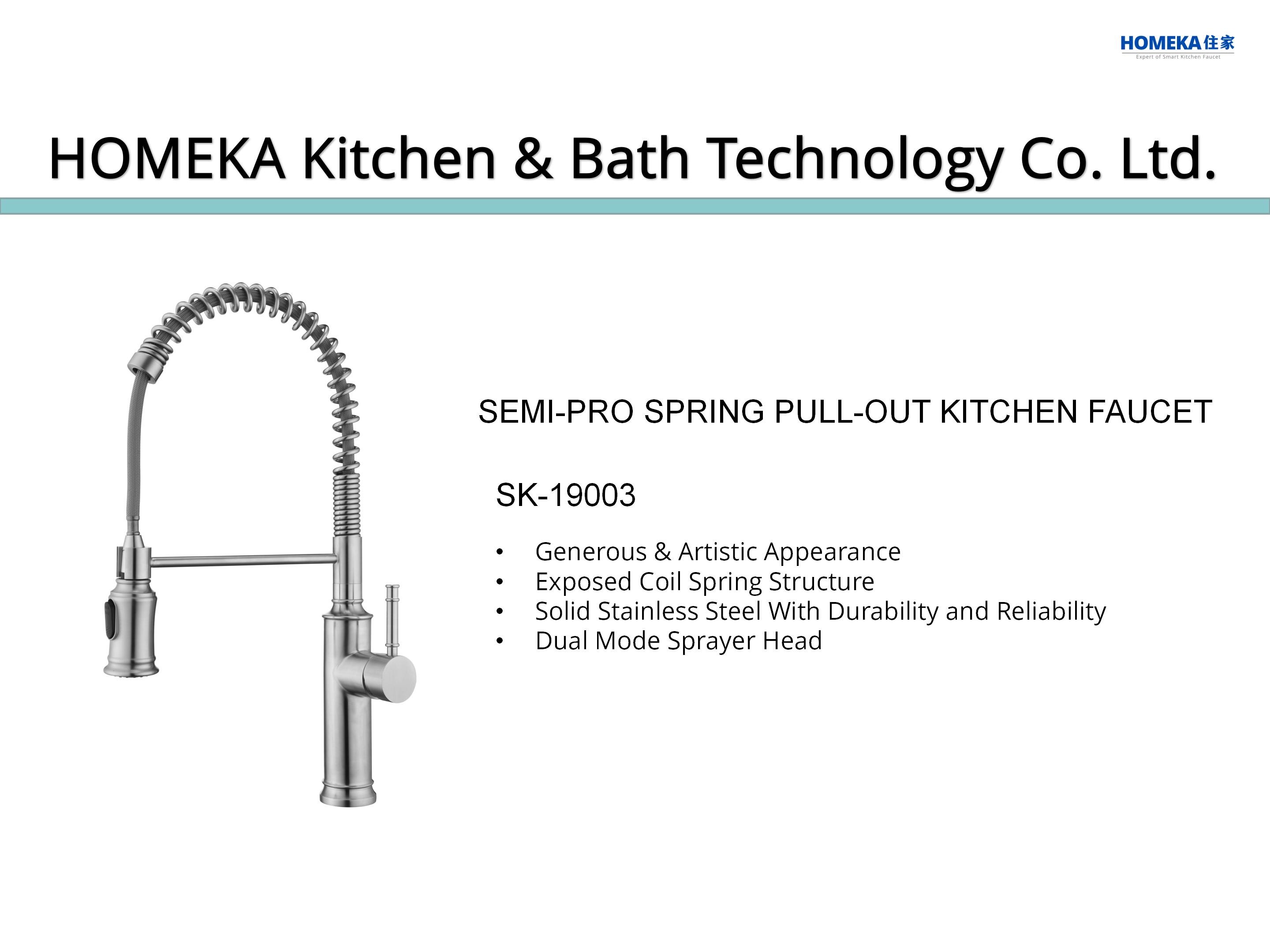 Retractable Single Kitchen Mixer Tap IPX5 Brushed Nickel Kitchen Tap Pull Out