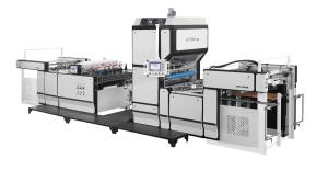 Quality 1080×1100mm Film Laminator Machine Vertical Thermal Laminating Machine With Hot Knife wholesale