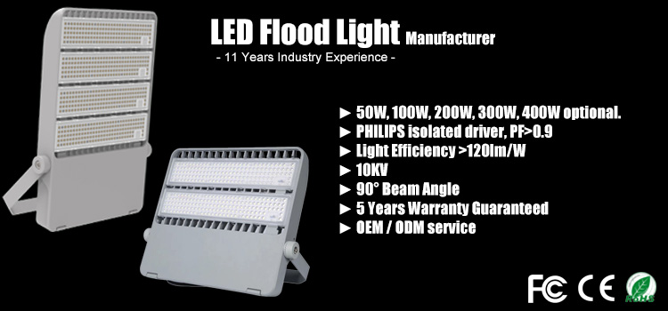 Flame Proof Explosion Proof Led Flood Light 50 100 200 300 400 Watts 120lm/W