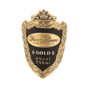 Quality Customization Metal Wine Labels Roll Pack Texture Metallic Foil Label for Red Wine wholesale