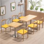 Commercial Restaurant Dining Table And Chairs 130CM 140CM 150CM Single Side