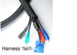 Hot Knife Cutting Cable Protection Sleeve , Self Wrapping Braided Sleeving