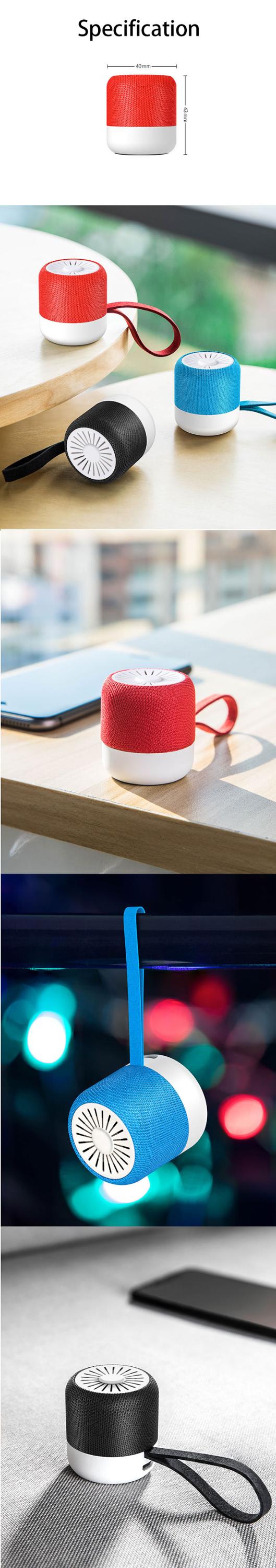 Super mini fabric AUX supported Portable Blue-tooth Speaker