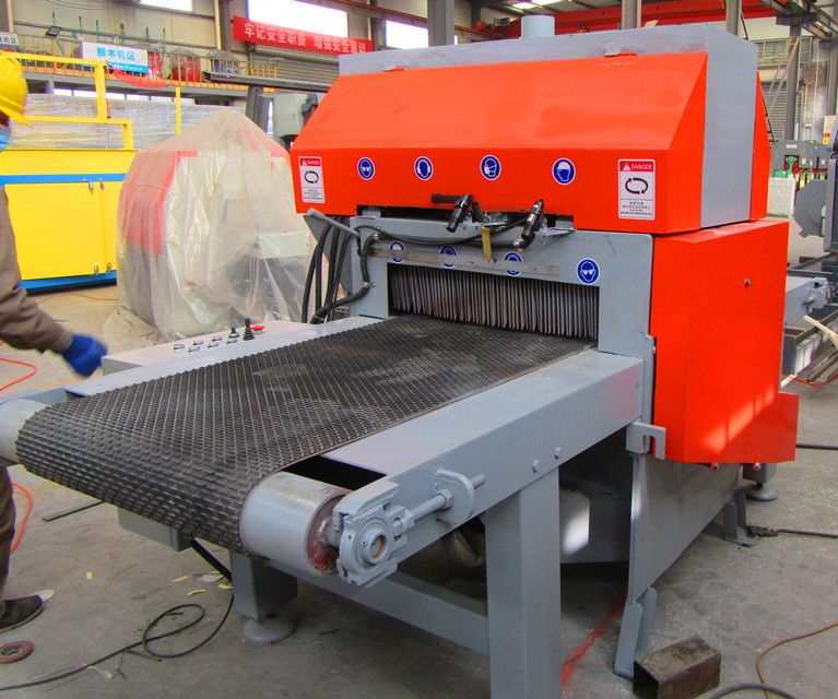 Double Blade Edge Trimming Saw Multi Rip Saw Machine 50mm To 1000mm Width