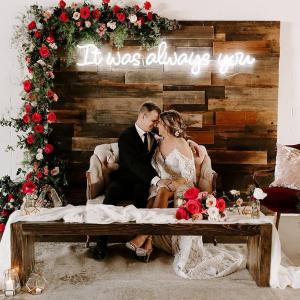 Quality Free Design Warm Romantic Custom Made LED Letter Wedding Neon Light Neon Signs wholesale