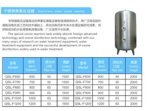 Quality Swimming Pools Stainless Steel 1500mm Ozone Reactor wholesale