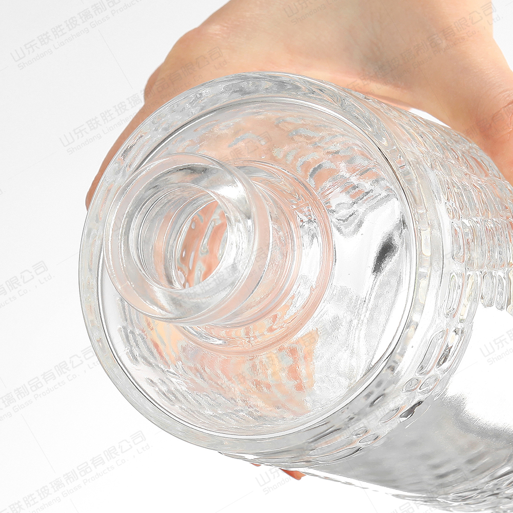 Bar Party Liquor Bottle Clear Glass Whiskey Decanter Dispenser Set 1000ml Hot Stamping