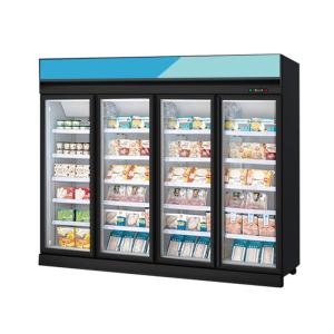 Quality Customize Supermarket Meat Showcase Display Vertical Freezer wholesale