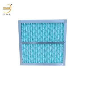 Quality G4 F5 F6 F7 F8 F9 Pre Pleated Media Filter Industrial Panel Air Filter For Laminar Flow Hood wholesale