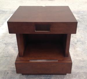 Quality Wooden 5-star hotel furniture stone top night stand/bed side table NT-0022 wholesale