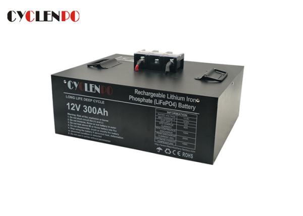 300ah 12V LiFePO4 Lithium Battery More Than 3000 Cycle Life 31.5kg Enviroment