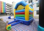 Colorful Simple Inflatable Bounce House / Kids Bouncy Castle