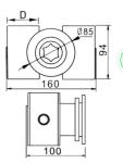 ABS Swimming Pool Fittings 1.5 Inch Massage Spa Water Jets