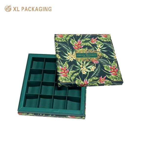 Luxury 16 Slots Chocolate Candy Gift Boxes Gift Paper Packaging Box Matt