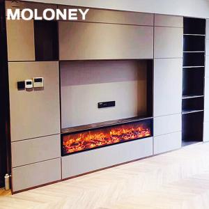 Quality 70inch Modern Indoor Built in Electric Fireplace LED Simulate Wood Burning Flame wholesale