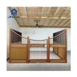Custom Bamboo Horse Stable With Swing/Sliding Door Weatherproof Steel Bamboo