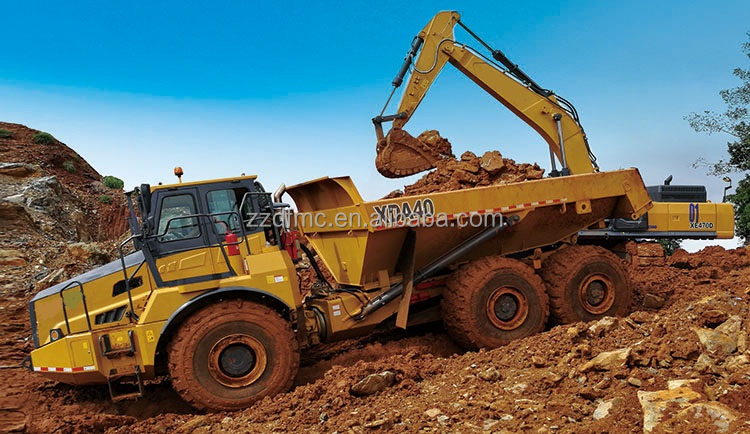 Euro 2 Emission Standard 60 Ton 6X6 All Wheel Drive Articulated Dump Truck for Mining
