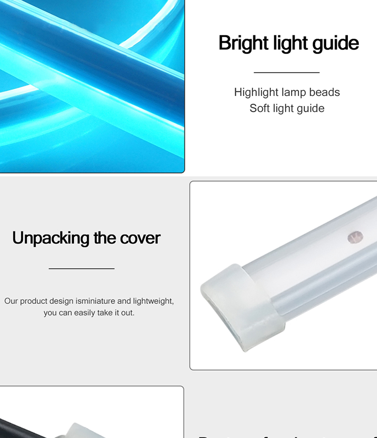 Emergency Car Headlight LED Tube Strip Double Color 300mm 450mm 600mm