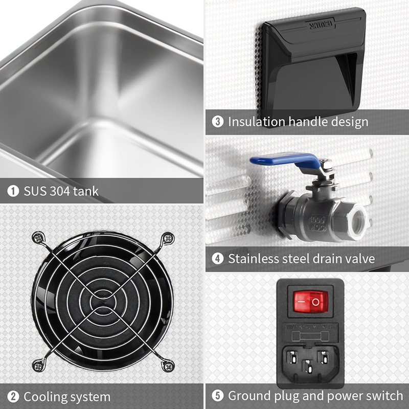 15L 480W Ultrasonic Bath Cleaner For PCB Parts
