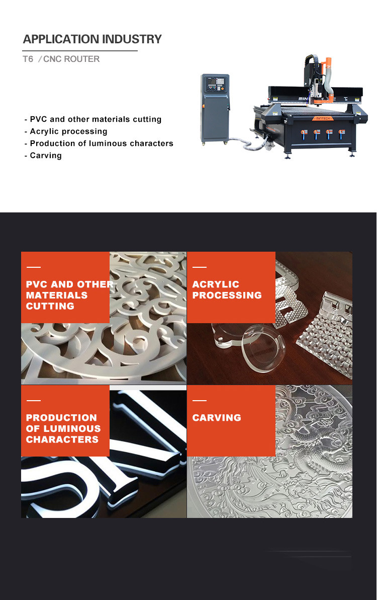 AC380V 9KW Automatic Wood Carving Machine With Spindle Motor