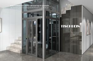 Quality 3 Sides Glass Wall VVVF Drive Panoramic Elevator 2.0m/s Observation Elevator For Hotel Shopping Mall wholesale