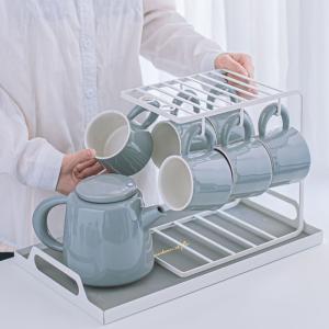 Quality Nordic Tea Pot Set Sustainable Porcelain Japanese Tea Pots and Stoneware Cups wholesale