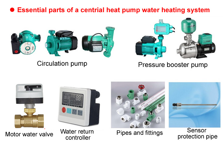 Non Pressurized Commercial Heat Pump Water Heater , Air Conditioner Water Heater