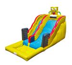 Aldult Outdoor Rental Inflatable Large Water Slides With Bouncy