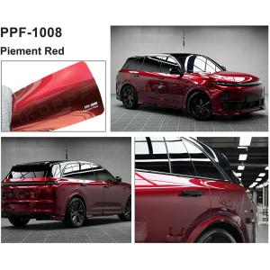 Quality Piement Red Color Paint Protection Film 1.52x16m Self Adhesive Color Shift Car Wrap wholesale