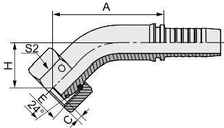Eaton Metric Fitting 20441 Hydraulic Hose Fittings with Hydraulic Hose Ferrules Manufactur