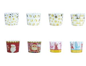 Quality Decorative Food Grade Christamas Paper Cupcake Case Muffin Liners Mini Cupcake Wrappers wholesale