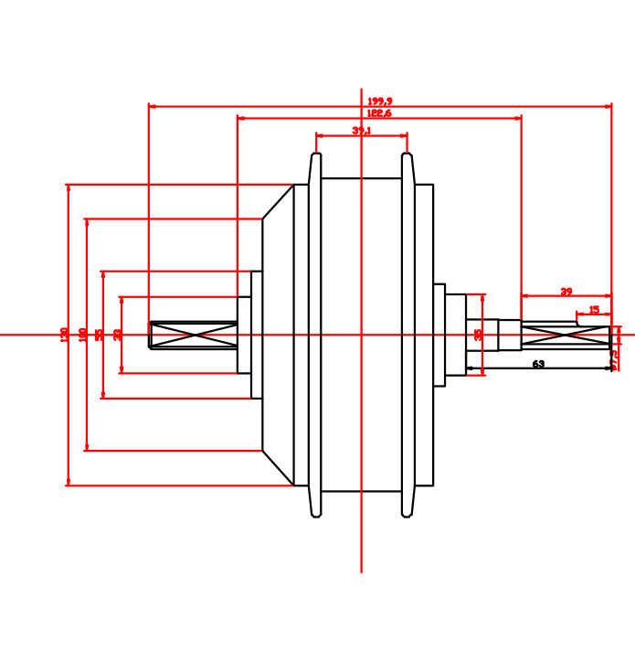 Most Powerful Small E Bike Front Hub Motor 36v 500w Long Life Span