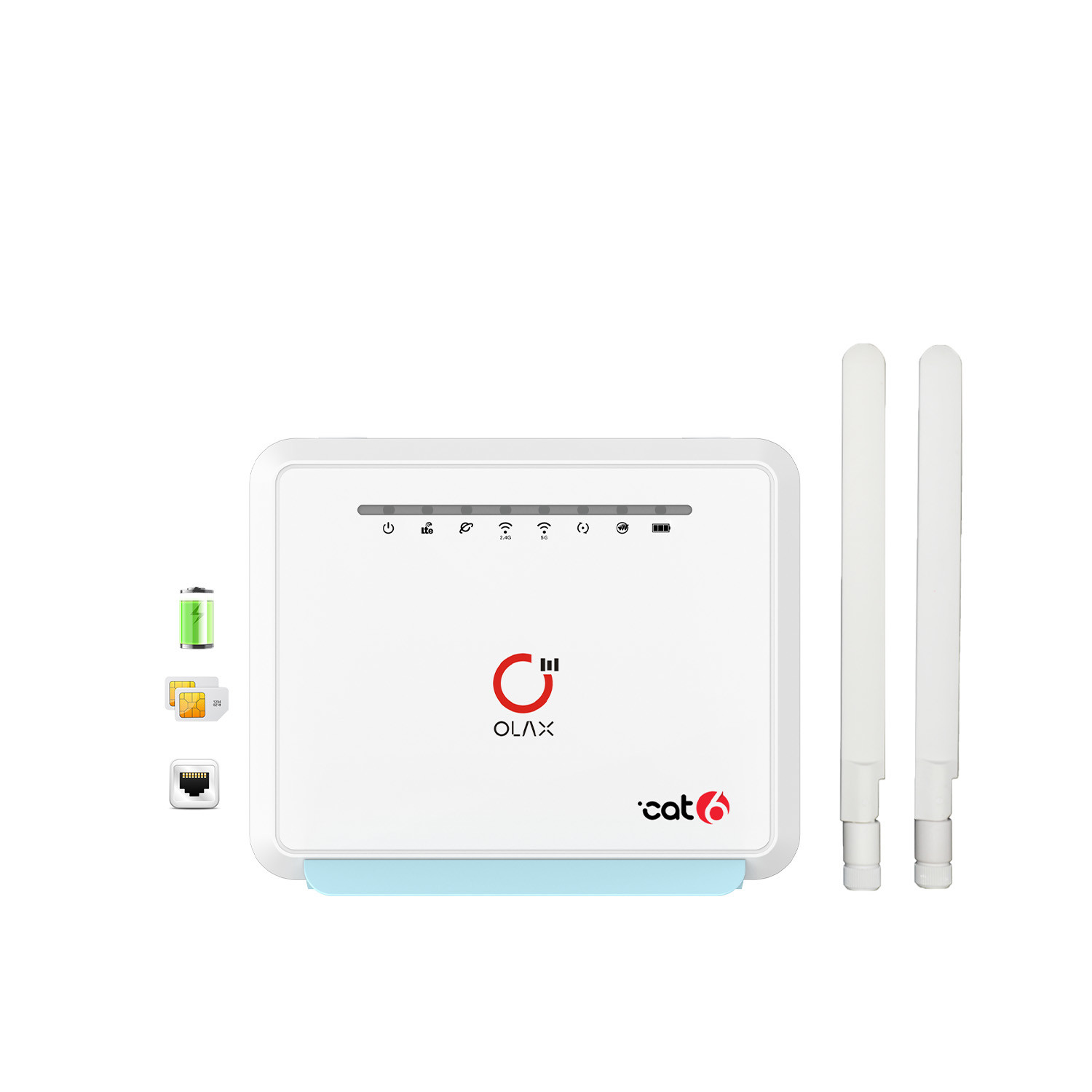 OLAX MC80 CAT6 Ethernet Support Portable Wifi Routers with IEEE 802.11b/g/n Network Standard