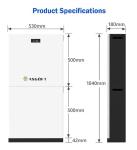 8000 Cycles Solar Battery LiFePO4 51.2V 280Ah 15Kwh Energy Storage Battery