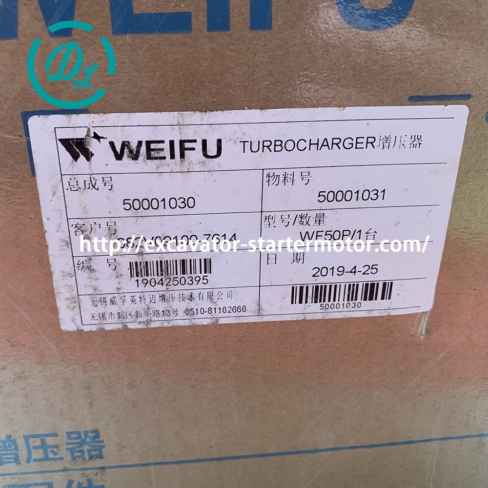 50001030 WF70P Weifu Turbocharger 082V09100-7614 WF50P Engine Parts