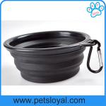 Manufacturer Silicone Pet Feeder Collapsible Travel Pet Dog Bowl