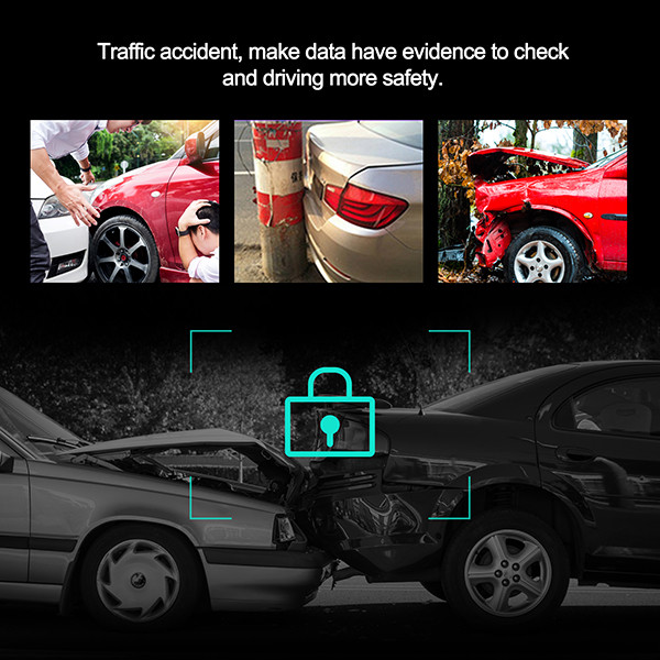 DVR Function Night Vision Backup Cameras 10 Inch Mirror Dashcam