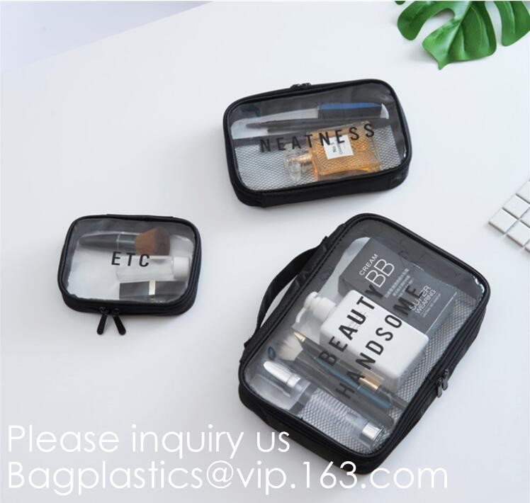 Waterproof PVC Cosmetic Pouch Wholesale Cheap Make Up Makeup Case Bag Travel Toiletry Pouch Organizer, bagease, bagplast
