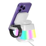 Night Light Wireless Charger For Smart Watch Earphone Cellphone - X549 Magnetic